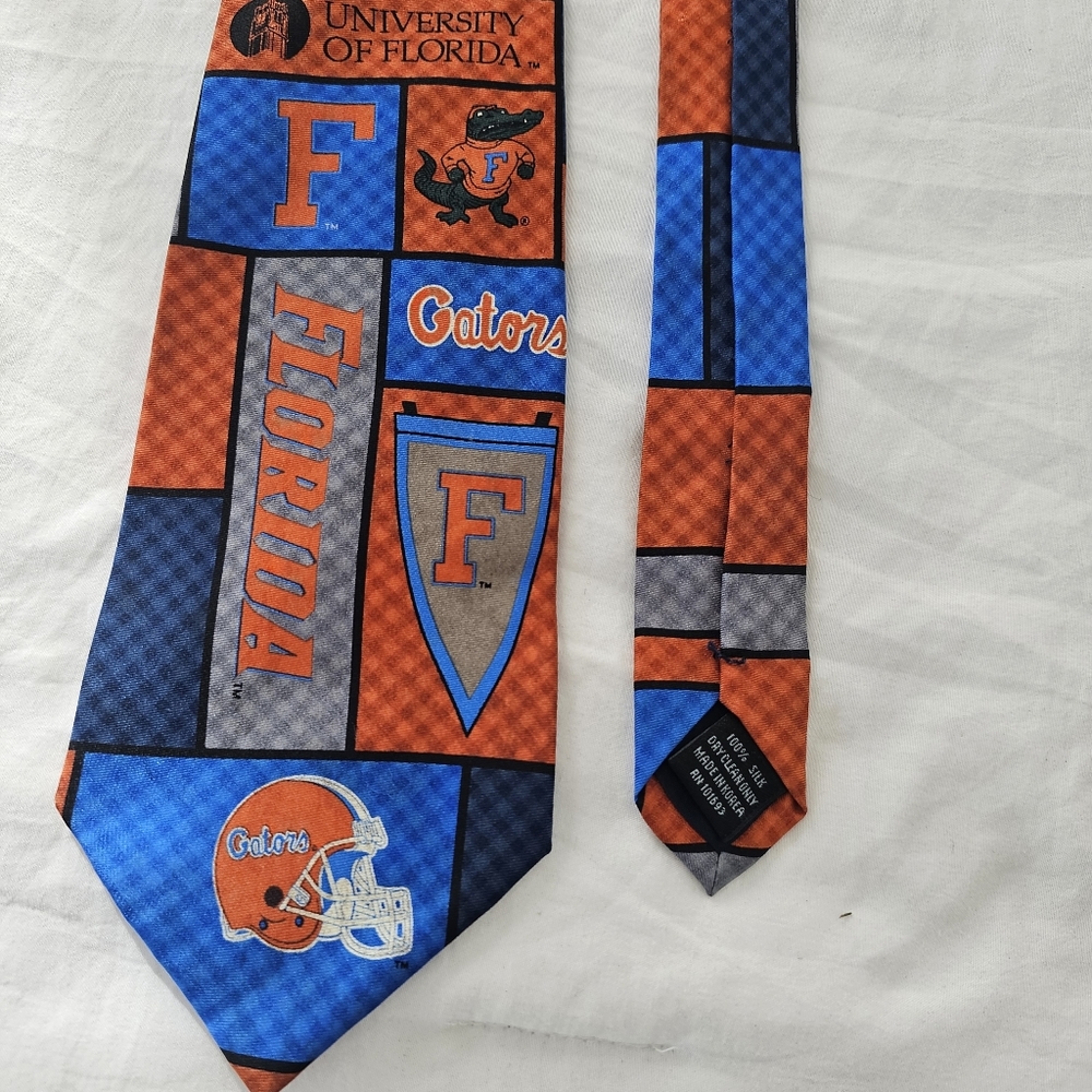 University of Florida Gators Eagle Neckwear Tie UF College Football 100% Silk